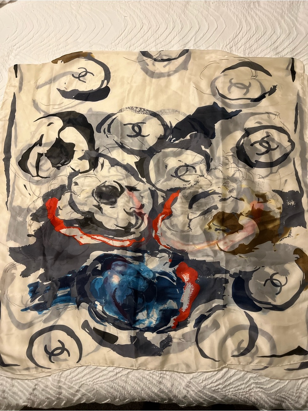 Chanel Satin Scarf